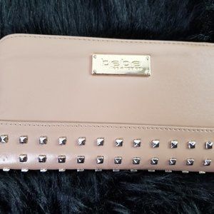 Studded Bebe wallet with matching coin bag